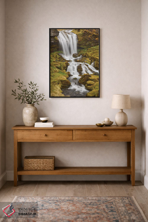 تابلو دکوراتیو Sheep'S Waterfall,ایسلند، آبشار گوسفندها اثر جان فورد - D2B