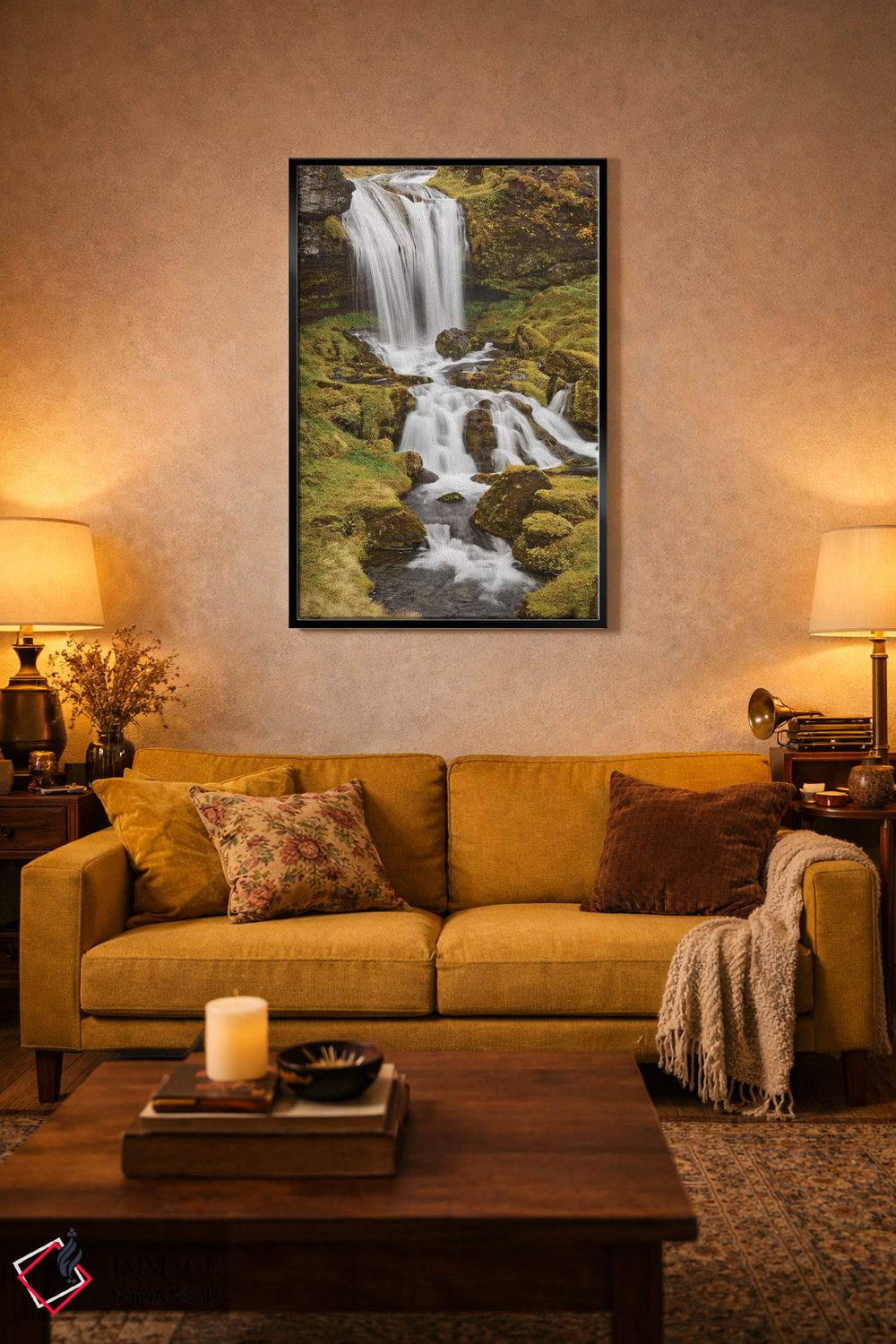 تابلو دکوراتیو Sheep'S Waterfall,ایسلند، آبشار گوسفندها اثر جان فورد - D4B