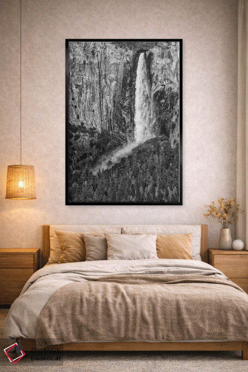 تابلو دکوراتیو California, Yosemite, Bridal Veil Falls,آمریکا، کالیفرنیا، یوس… اثر جان فورد - D3B
