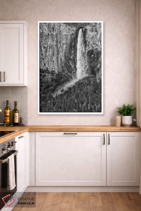 تابلو دکوراتیو California, Yosemite, Bridal Veil Falls,آمریکا، کالیفرنیا، یوس… اثر جان فورد - D4W