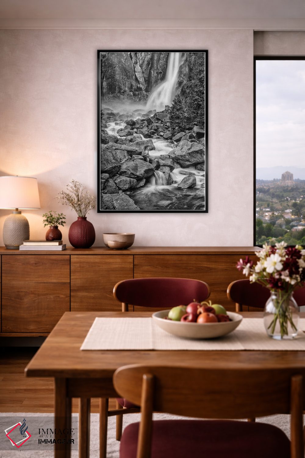 تابلو دکوراتیو California, Yosemite, Bridlevale Falls,آمریکا، کالیفرنیا، یوسم… اثر جان فورد - D5B
