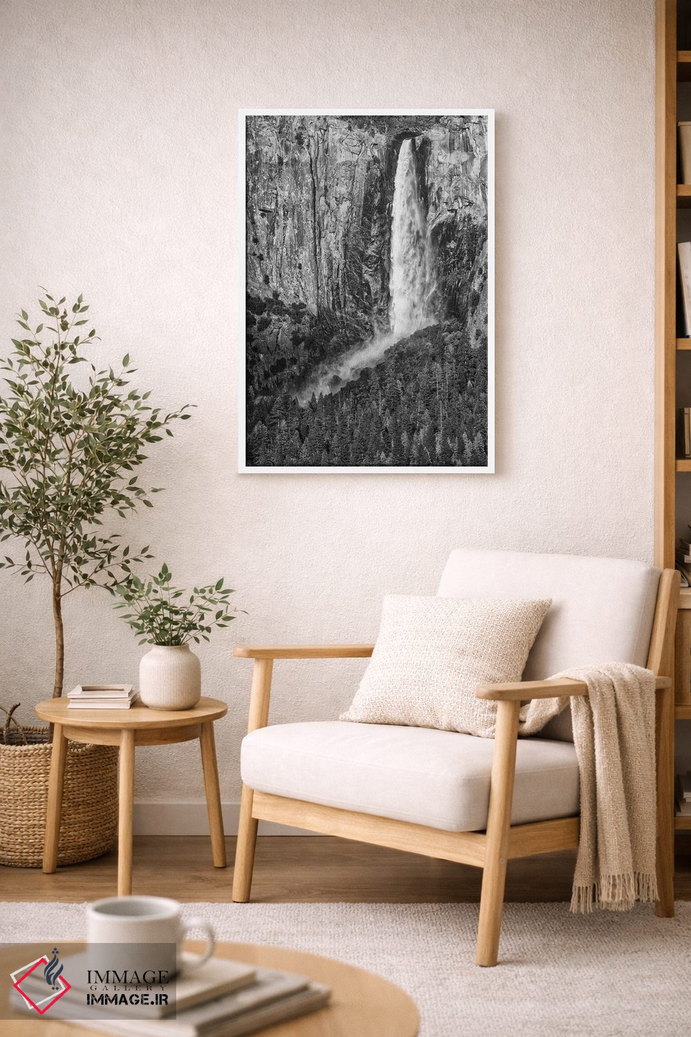 تابلو دکوراتیو California, Yosemite, Bridal Veil Falls,آمریکا، کالیفرنیا، یوس… اثر جان فورد - D6W