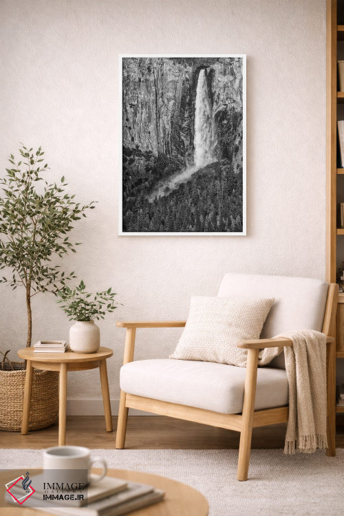 تابلو دکوراتیو California, Yosemite, Bridal Veil Falls,آمریکا، کالیفرنیا، یوس… اثر جان فورد - D6W