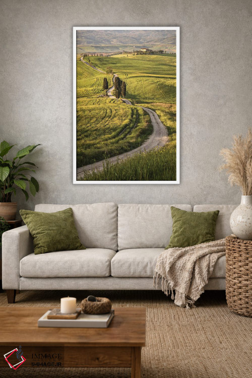 تابلو دکوراتیو Italy, Tuscany, Val D'Orcia,اروپا، ایتالیا، توسکانی، واله دورچ… اثر جان فورد - D1W