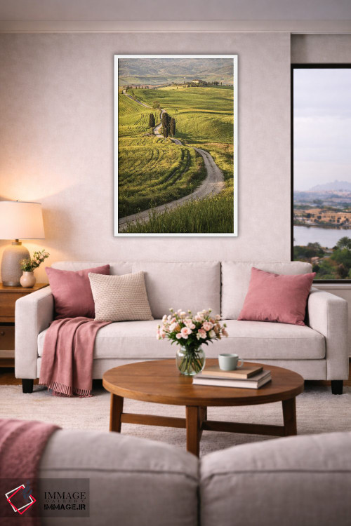 تابلو دکوراتیو Italy, Tuscany, Val D'Orcia,اروپا، ایتالیا، توسکانی، واله دورچ… اثر جان فورد - D3W