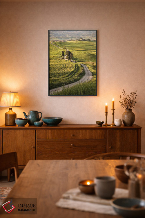 تابلو دکوراتیو Italy, Tuscany, Val D'Orcia,اروپا، ایتالیا، توسکانی، واله دورچ… اثر جان فورد - D6B