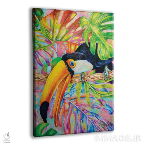 تابلو دکوراتیو توکان اثر جیمی فوربز - نمای پرسپکتیو محصول