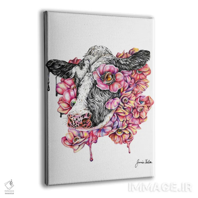 تابلو دکوراتیو موو اثر جیمی فوربز - نمای پرسپکتیو محصول