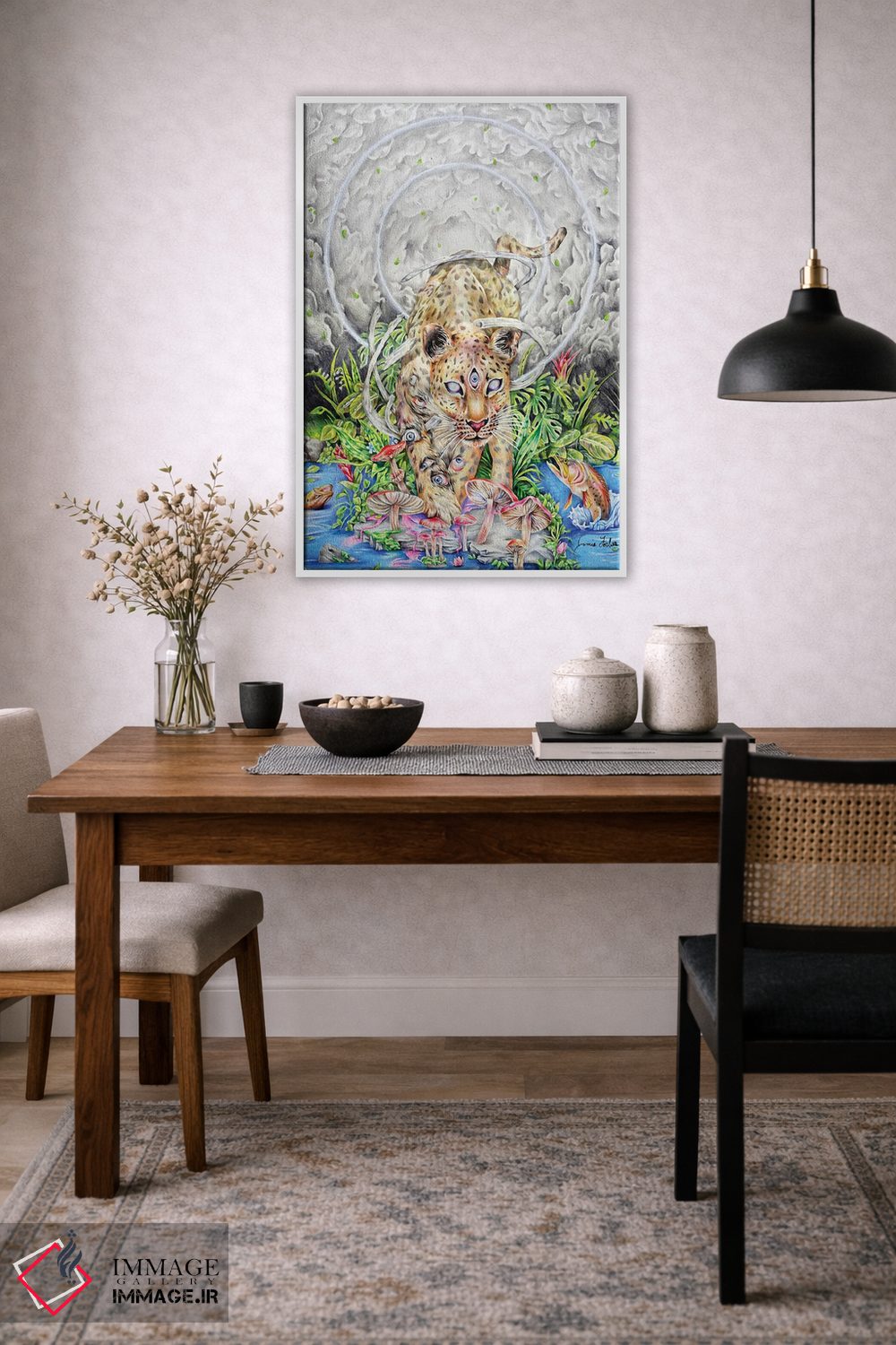 تابلو دکوراتیو گربه ملوس اثر جیمی فوربز - D3W