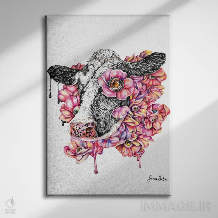 تابلو دکوراتیو موو اثر جیمی فوربز - نمای روبهرو روی دیوار