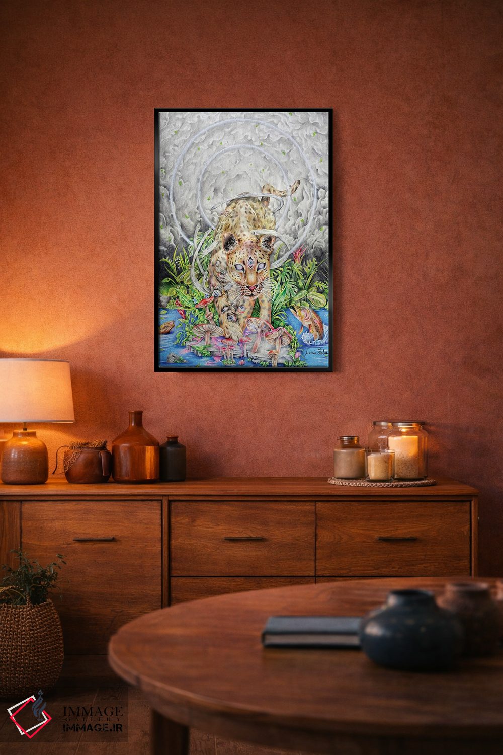 تابلو دکوراتیو گربه ملوس اثر جیمی فوربز - D5B