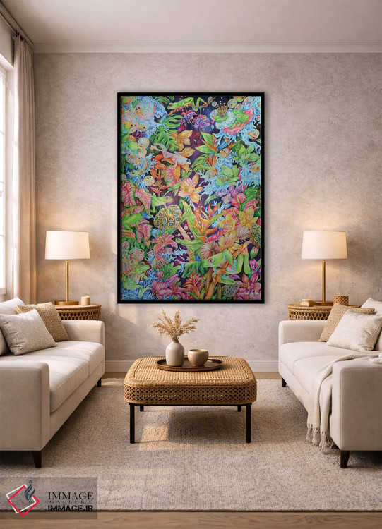 تابلو دکوراتیو قورباغه های کیهانی اثر جیمی فوربز - D1B