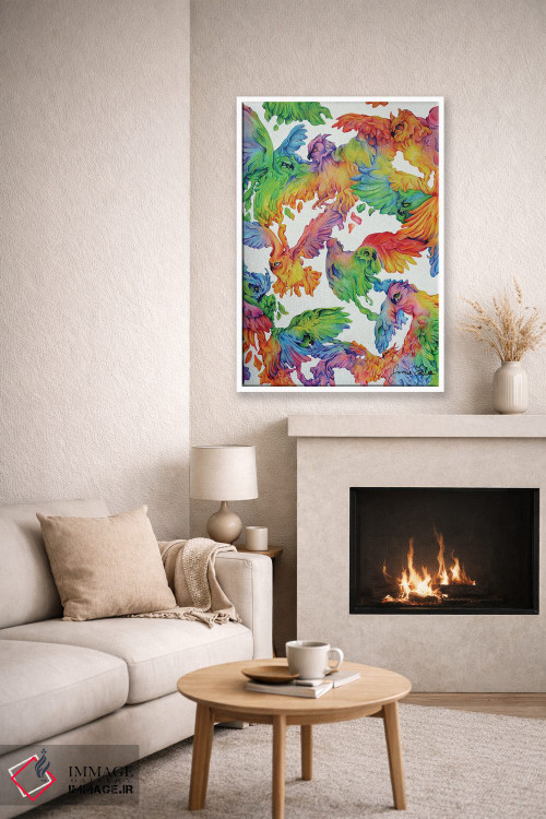 تابلو دکوراتیو رژه جغدها اثر جیمی فوربز - D6W