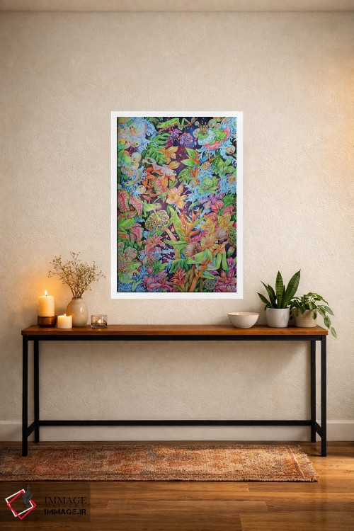 تابلو دکوراتیو قورباغه های کیهانی اثر جیمی فوربز - D4W