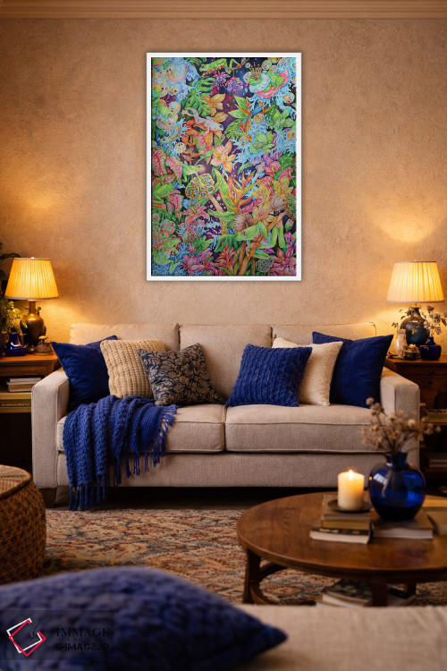 تابلو دکوراتیو قورباغه های کیهانی اثر جیمی فوربز - D3W