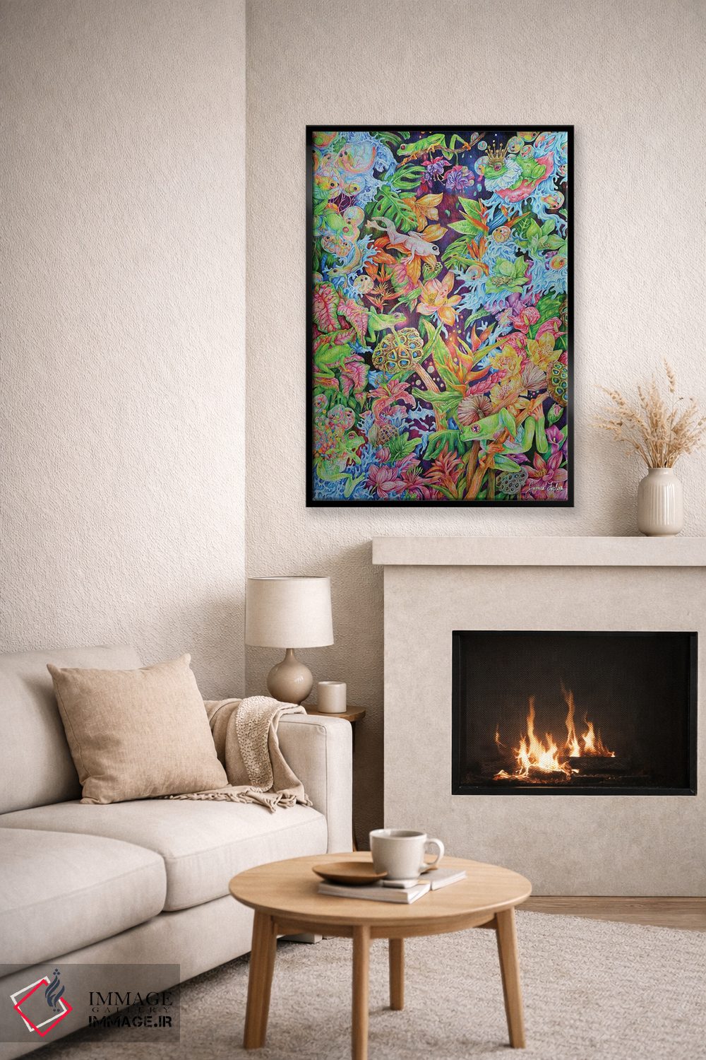 تابلو دکوراتیو قورباغه های کیهانی اثر جیمی فوربز - D6B