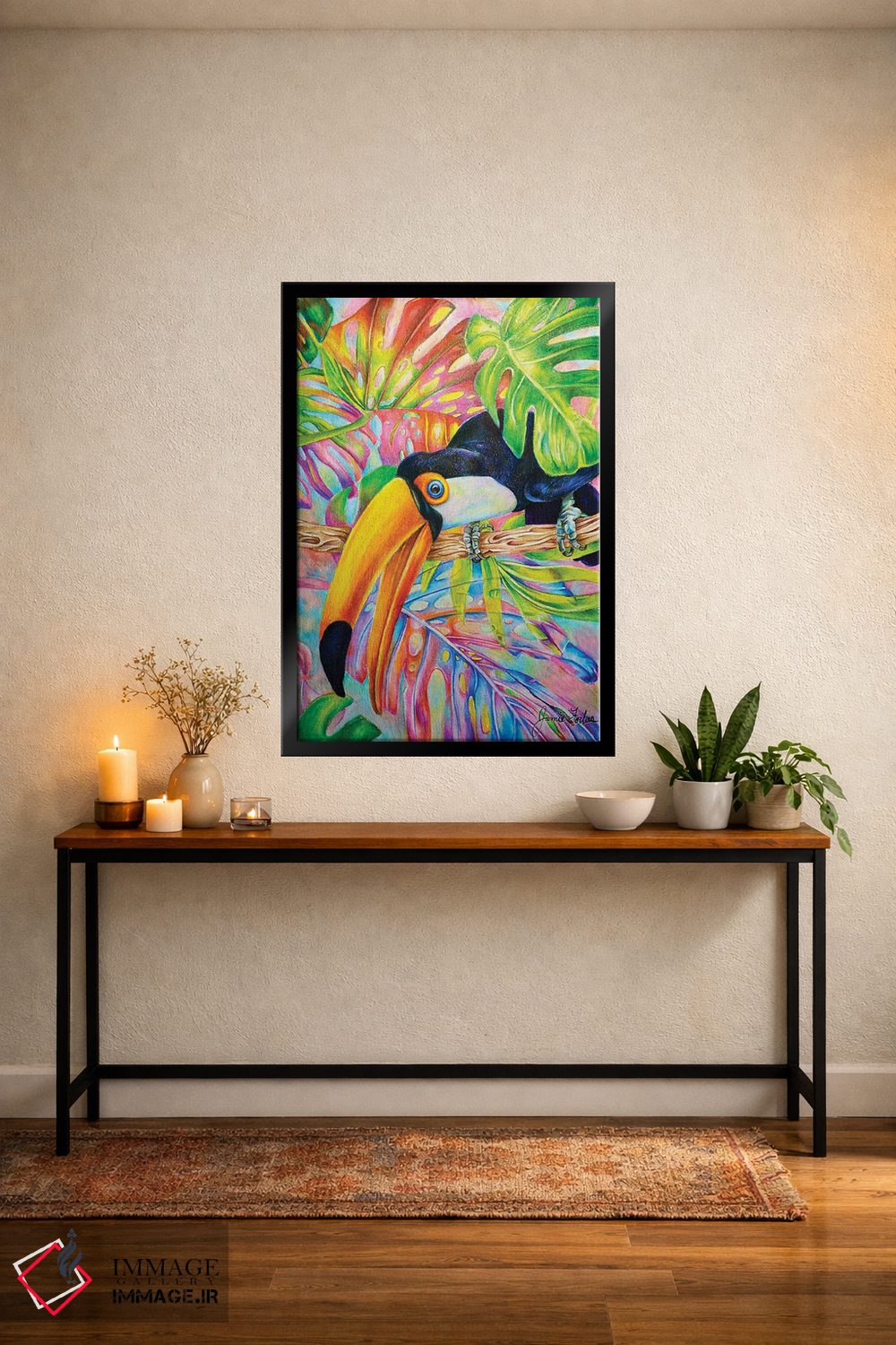 تابلو دکوراتیو توکان اثر جیمی فوربز - D4B