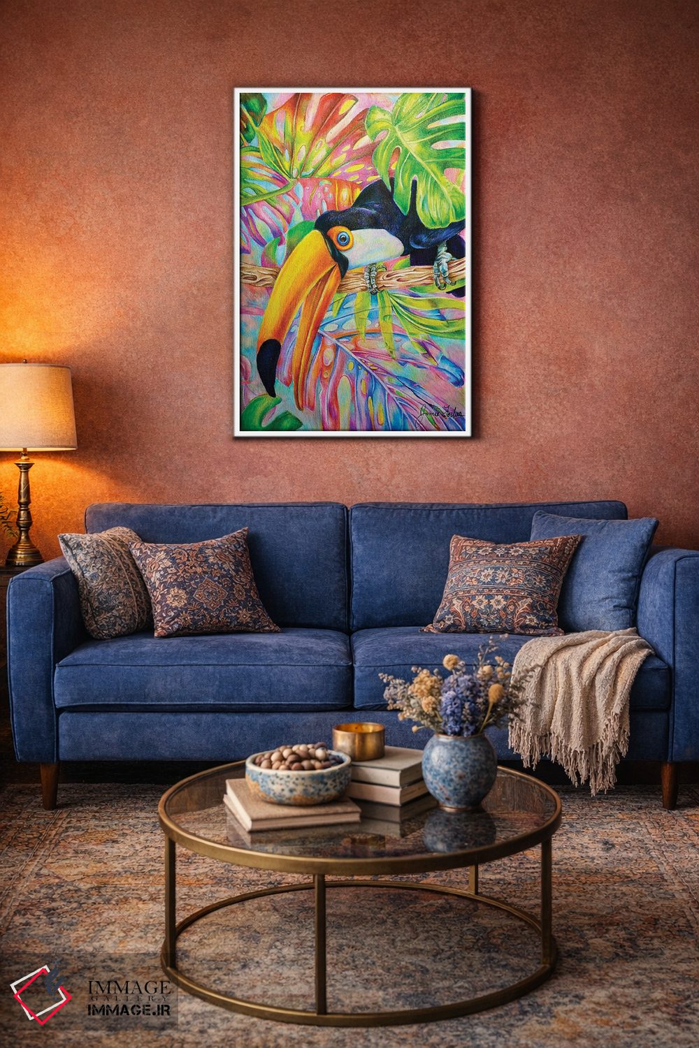 تابلو دکوراتیو توکان اثر جیمی فوربز - D3W