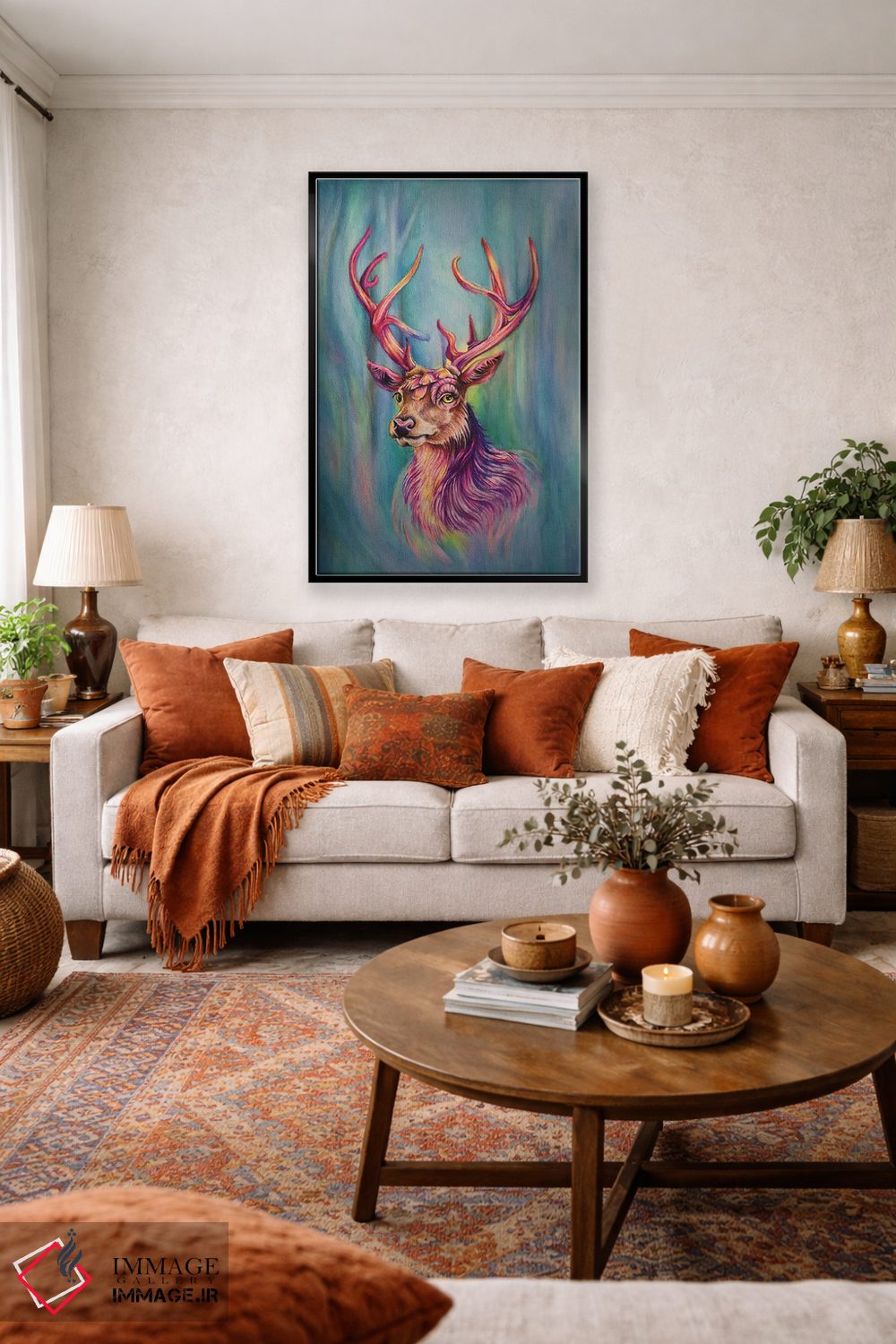 تابلو دکوراتیو گوزن جورج اثر جیمی فوربز - D3B