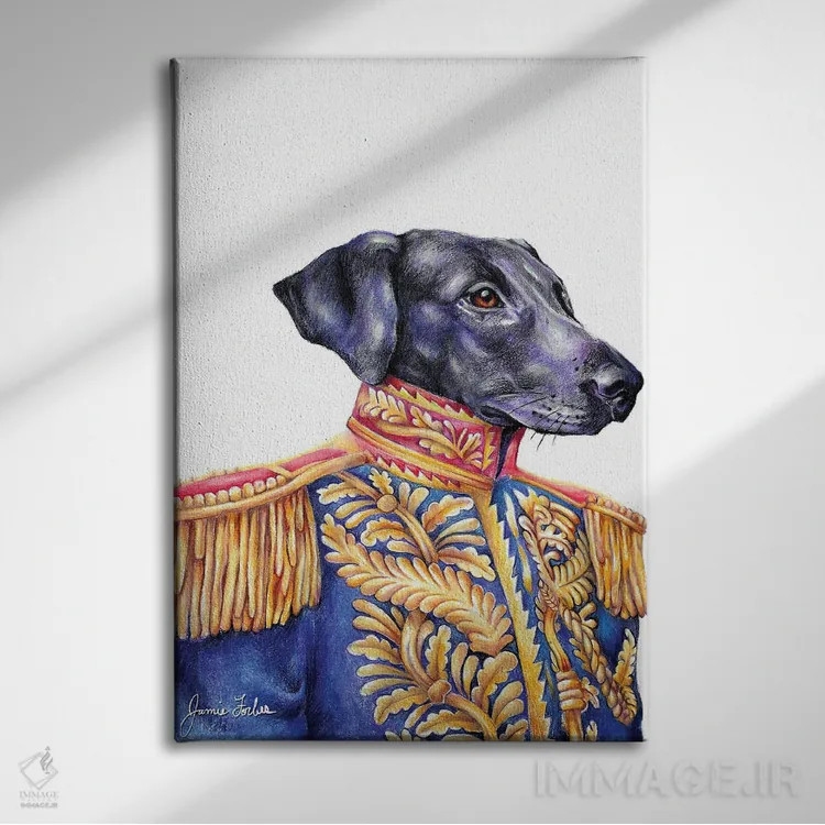 تابلو دکوراتیو لوگان اثر جیمی فوربز - نمای روبهرو روی دیوار