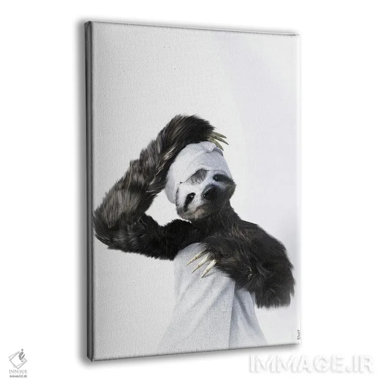 تابلو دکوراتیو تنبل در وان اثر جوفری فیلیپ - نمای پرسپکتیو محصول