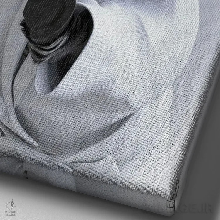 تابلو دکوراتیو گورخر در وان اثر جوفری فیلیپ - نمای نزدیک بافت بوم