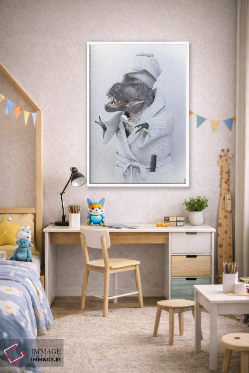 تابلو دکوراتیو تیرانوسوروس در وان اثر جوفری فیلیپ - D1W