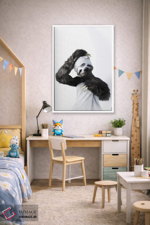 تابلو دکوراتیو تنبل در وان اثر جوفری فیلیپ - D1W