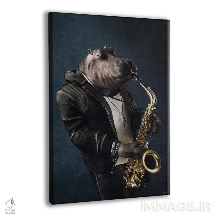 تابلو دکوراتیو پرتره اسب آبی به سبک رنسانس قدیمی اثر جوفری فیلیپ - نمای پرسپکتیو محصول