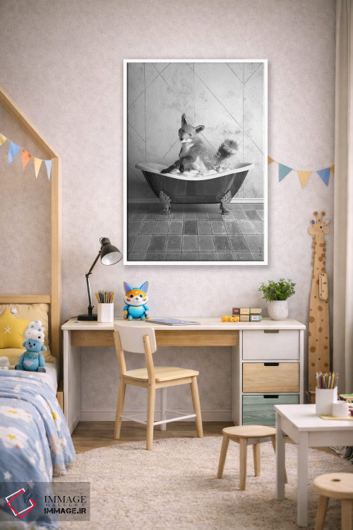 تابلو دکوراتیو روباه در وان اثر جوفری فیلیپ - D1W