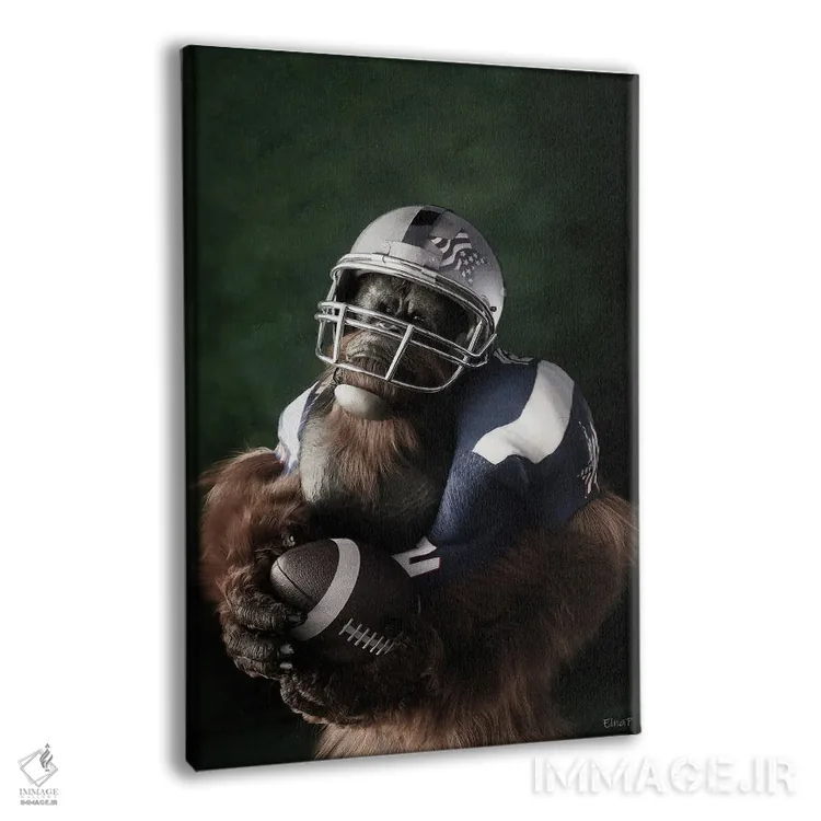 تابلو دکوراتیو پرتره اورانگوتان به سبک رنسانس قدیمی اثر جوفری فیلیپ - نمای پرسپکتیو محصول