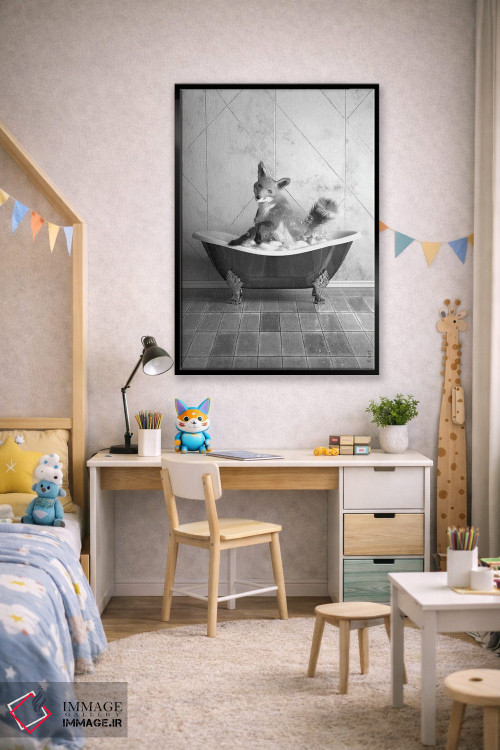 تابلو دکوراتیو روباه در وان اثر جوفری فیلیپ - D2B