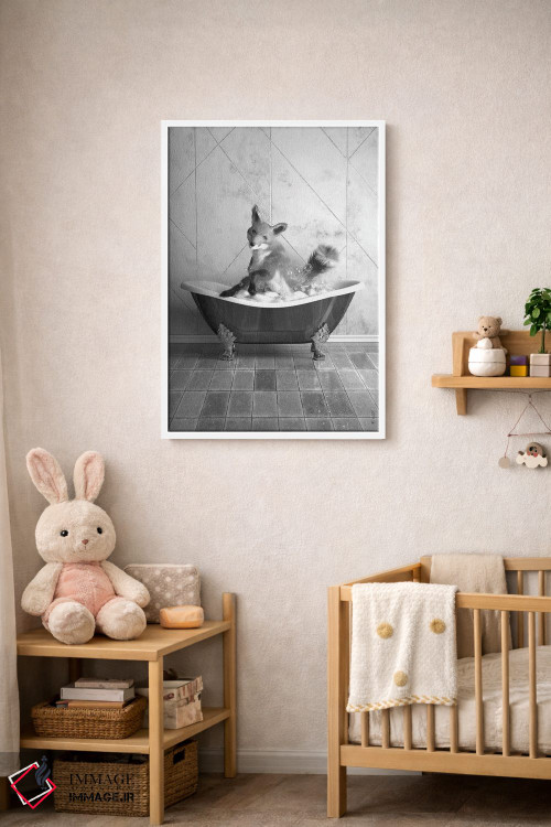 تابلو دکوراتیو روباه در وان اثر جوفری فیلیپ - D3W