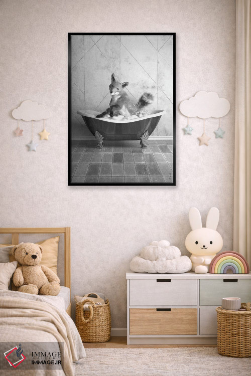تابلو دکوراتیو روباه در وان اثر جوفری فیلیپ - D5B