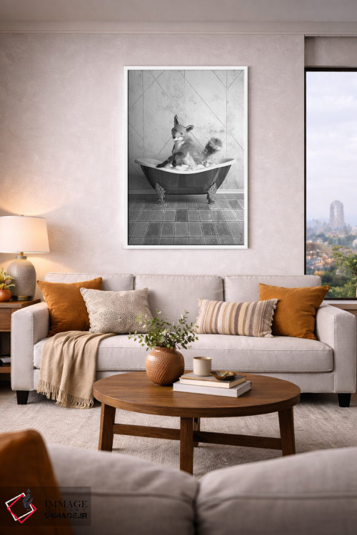 تابلو دکوراتیو روباه در وان اثر جوفری فیلیپ - D4W