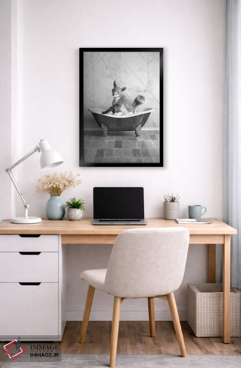 تابلو دکوراتیو روباه در وان اثر جوفری فیلیپ - D6B