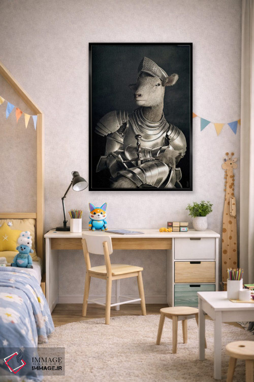 تابلو دکوراتیو پرتره بره به سبک رنسانس قدیمی اثر جوفری فیلیپ - D2B