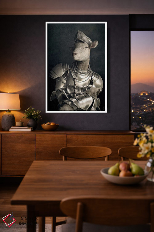 تابلو دکوراتیو پرتره بره به سبک رنسانس قدیمی اثر جوفری فیلیپ - D4W