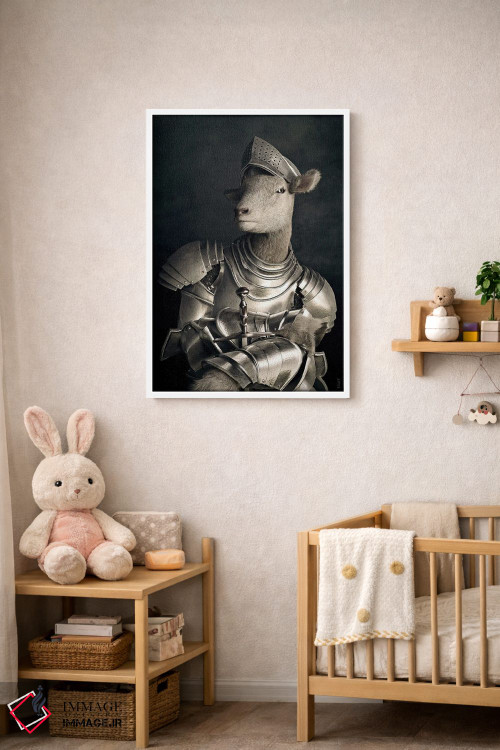 تابلو دکوراتیو پرتره بره به سبک رنسانس قدیمی اثر جوفری فیلیپ - D3W