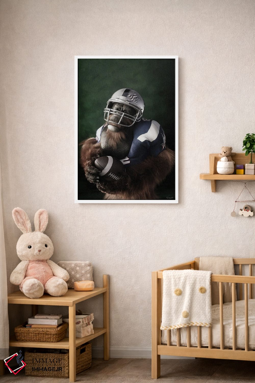 تابلو دکوراتیو پرتره اورانگوتان به سبک رنسانس قدیمی اثر جوفری فیلیپ - D3W