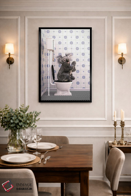 تابلو دکوراتیو کوالا در دستشویی اثر جوفری فیلیپ - D2B