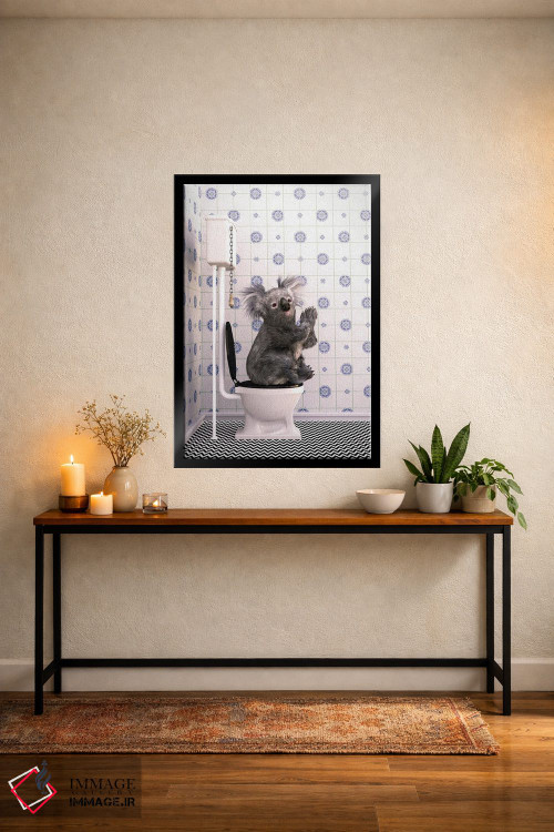 تابلو دکوراتیو کوالا در دستشویی اثر جوفری فیلیپ - D4B