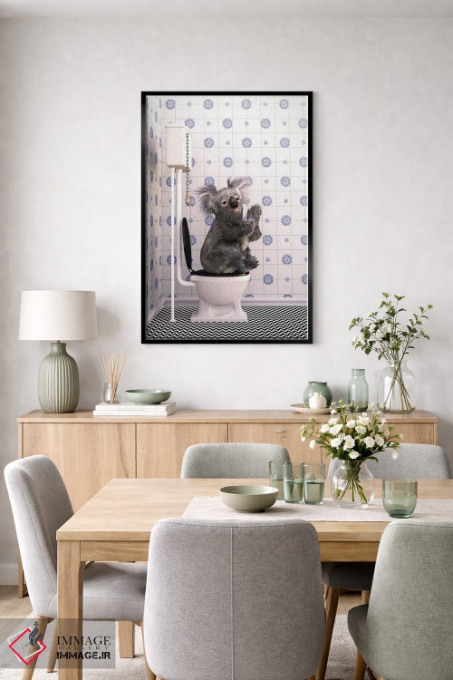 تابلو دکوراتیو کوالا در دستشویی اثر جوفری فیلیپ - D6B
