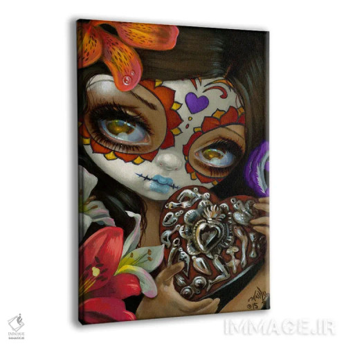 تابلو دکوراتیو قلب میلاغروس اثر جزمین بکت-گریفیت - نمای پرسپکتیو محصول