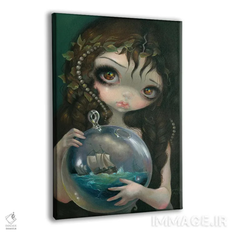 تابلو دکوراتیو نمای دریایی در کهکشان کوچک اثر جزمین بکت-گریفیت - نمای پرسپکتیو محصول