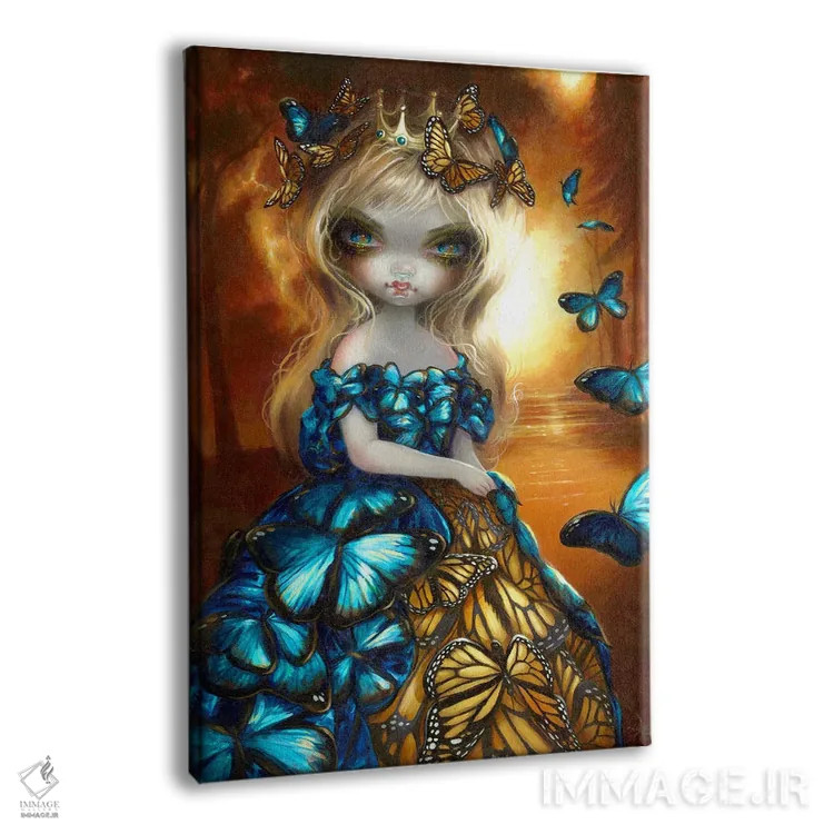 تابلو دکوراتیو پادشاه یا پادشاه پروانه ها اثر جزمین بکت-گریفیت - نمای پرسپکتیو محصول