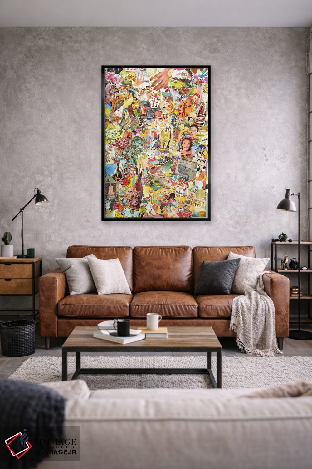 تابلو انتزاعی رقص اسکوئر فردا شب اثر جان گاربت - D1B