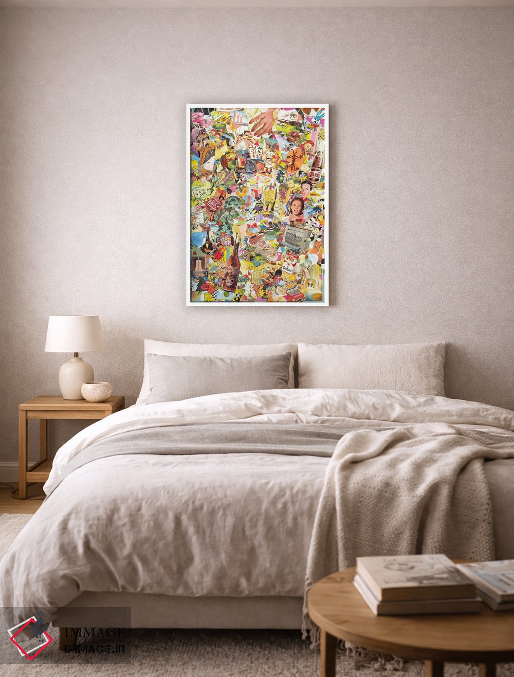 تابلو انتزاعی رقص اسکوئر فردا شب اثر جان گاربت - D5W