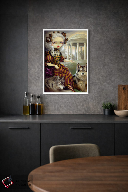 تابلو دکوراتیو گرگینه در معبد اثر جزمین بکت-گریفیت - D1W