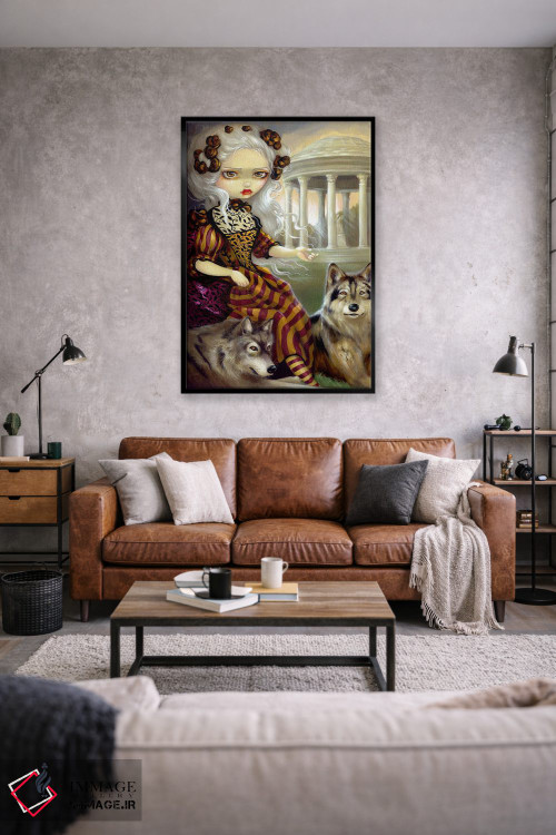 تابلو دکوراتیو گرگینه در معبد اثر جزمین بکت-گریفیت - D2B